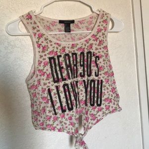 Forever 21 Floral Crop Top